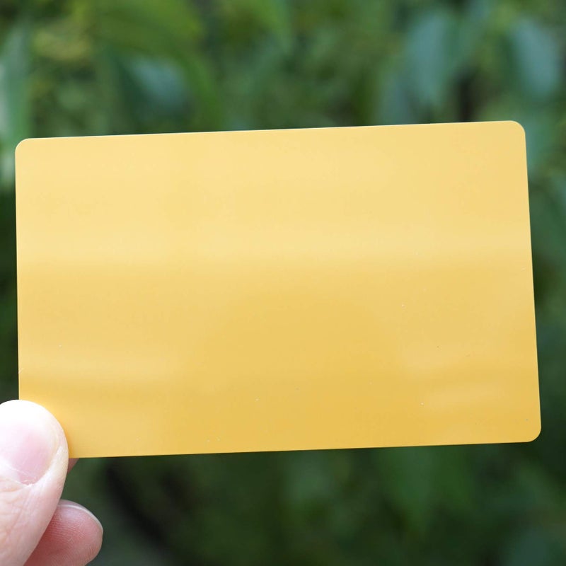 RXBC2011 بطاقات عمل معدنية فارغة ليزرية النقش من الألمنيوم الذهبي RXBC2011 100 - Image 3